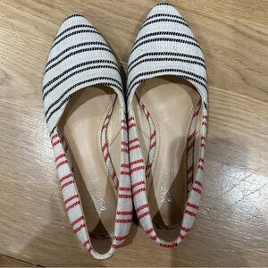 Market & Spruce Women’s 6.5 Striped Flats